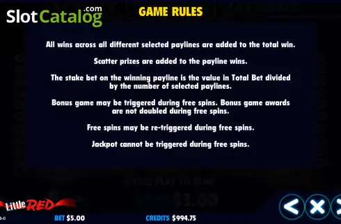 Скрин8. Little Red (Jackpot Software) слот