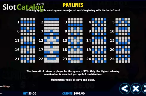 Скрин6. Trick or Treat (Jackpot Software) слот