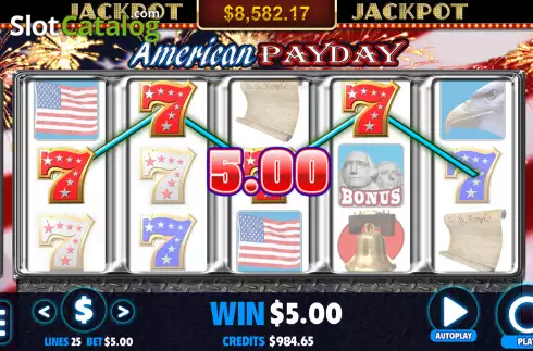Скрин5. American Payday слот