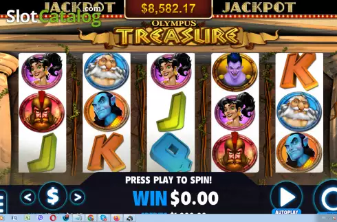 Скрин2. Olympus Treasure (Jackpot Software) слот