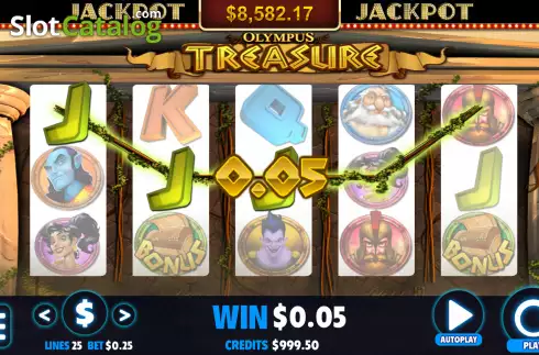 Скрин3. Olympus Treasure (Jackpot Software) слот