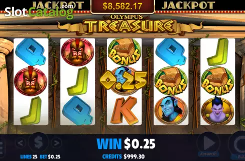 Скрин4. Olympus Treasure (Jackpot Software) слот