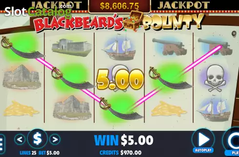 Скрин3. Blackbeard's Bounty (Jackpot Software) слот