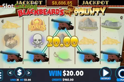 Скрин4. Blackbeard's Bounty (Jackpot Software) слот
