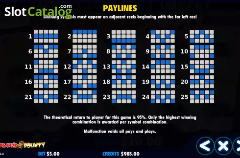 Скрин6. Blackbeard's Bounty (Jackpot Software) слот