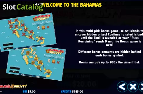 Скрин7. Blackbeard's Bounty (Jackpot Software) слот