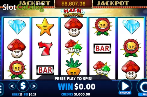 Скрин2. Magic Mushrooms (Jackpot Software) слот
