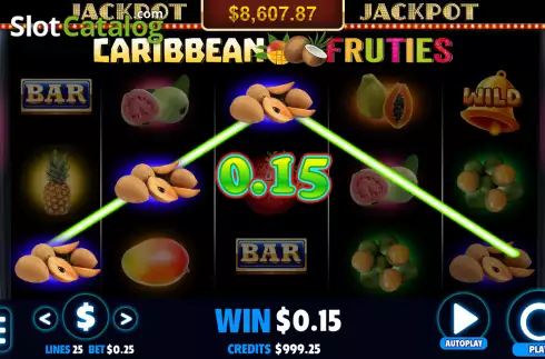 Скрин3. Caribbean Fruties слот