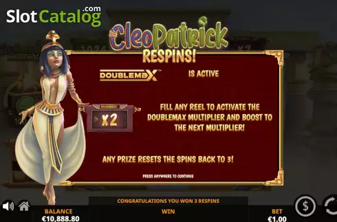 Скрин8. CleoPatrick DoubleMax слот
