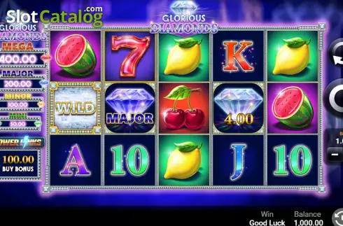 Скрин2. Glorious Diamonds слот