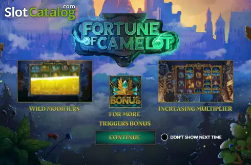 Скрин2. Fortune of Camelot слот