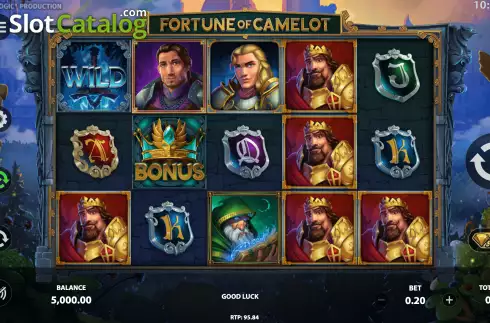 Скрин3. Fortune of Camelot слот