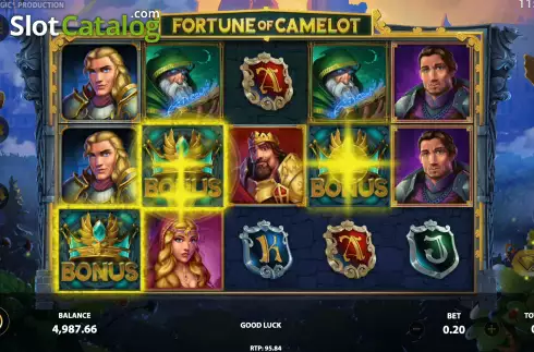 Скрин5. Fortune of Camelot слот