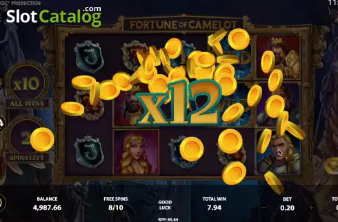 Скрин8. Fortune of Camelot слот