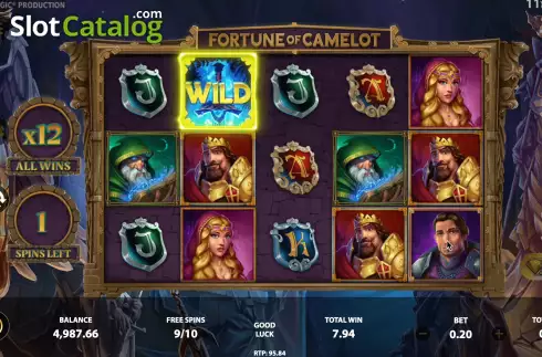 Скрин9. Fortune of Camelot слот