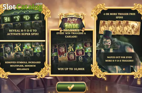 Скрин2. Fury of Hyde Megaways слот