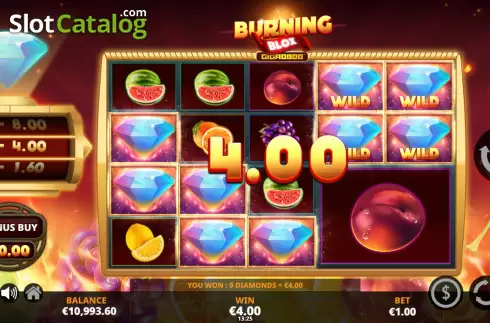 Скрин4. Burning Blox Gigablox слот