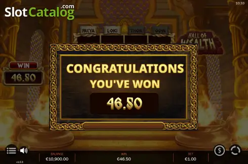 Скрин3. Hall of Wealth слот