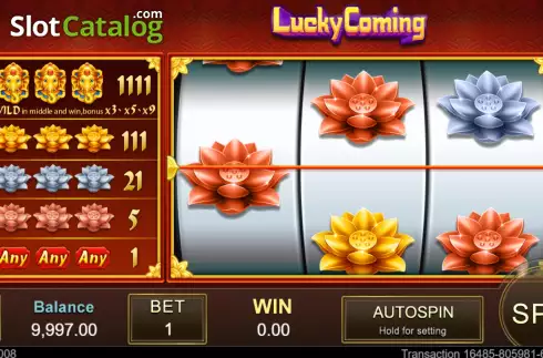Скрин2. Lucky Coming слот