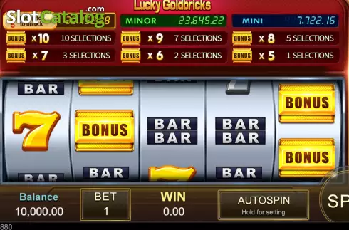 Скрин2. Lucky Goldbricks слот