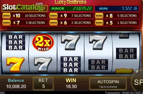 Скрин4. Lucky Goldbricks слот