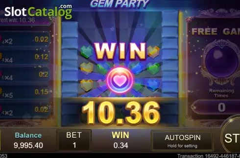 Скрин9. Gem Party слот