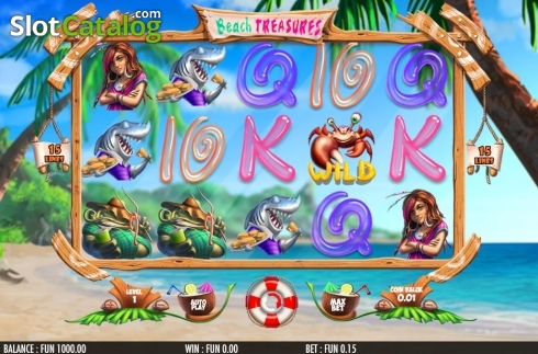 Скрин2. Beach Treasures слот