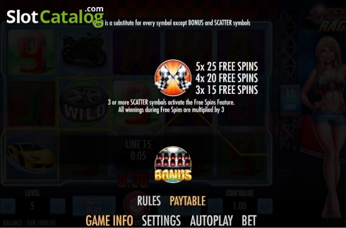 Скрин7. Speed Rage слот