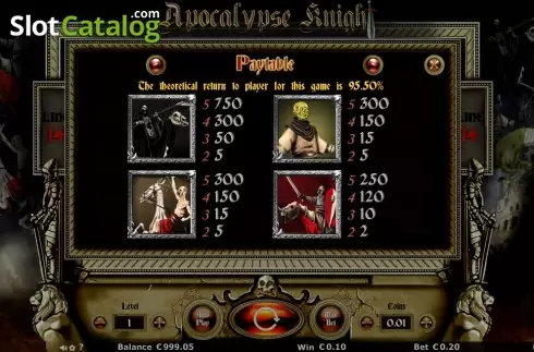 Скрин7. Apocalypse Knights слот