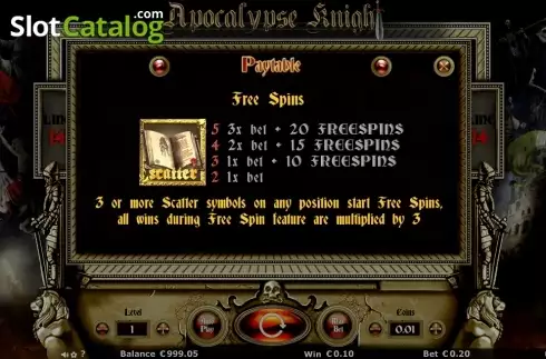 Скрин9. Apocalypse Knights слот