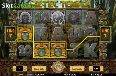 Скрин4. Aztec Temple (Join Games) слот