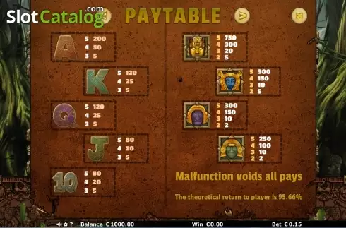 Скрин5. Aztec Temple (Join Games) слот