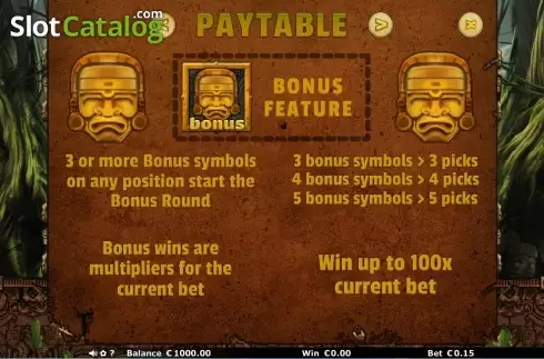 Скрин7. Aztec Temple (Join Games) слот