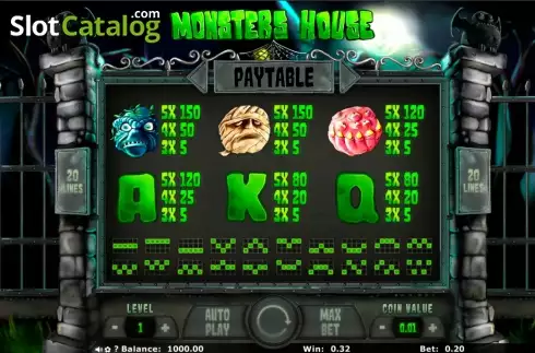 Скрин4. Monsters House слот