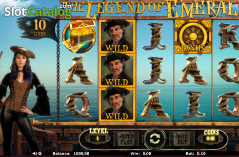 Скрин2. The Legend of Emerald слот