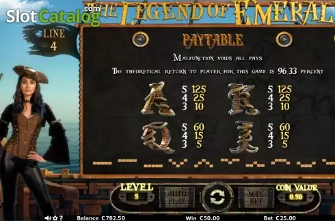 Скрин5. The Legend of Emerald слот