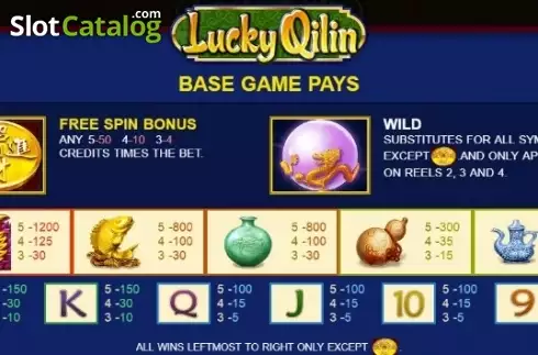 Скрин5. Lucky Qilin слот