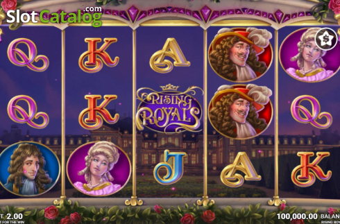 Скрин2. Rising Royals слот