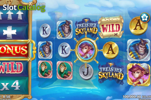 Скрин3. Treasure Skyland слот