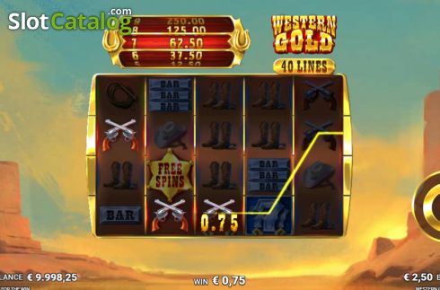 Скрин5. Western Gold слот