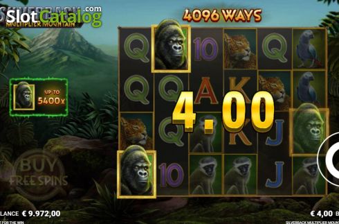 Скрин4. Silverback: Multiplier Mountain слот