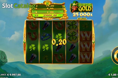 Скрин3. Emerald Gold (JustForTheWin) слот