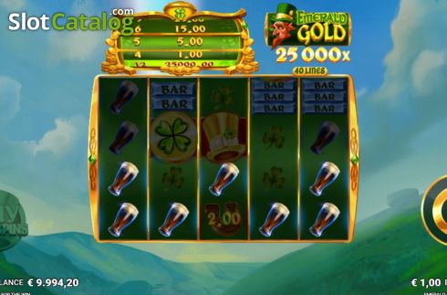 Скрин4. Emerald Gold (JustForTheWin) слот