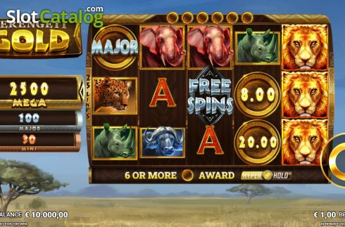 Скрин3. Serengeti Gold слот