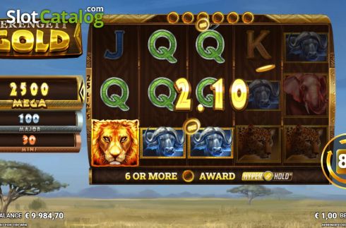 Скрин4. Serengeti Gold слот