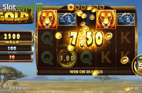 Скрин5. Serengeti Gold слот