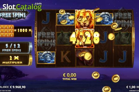 Скрин9. Serengeti Gold слот