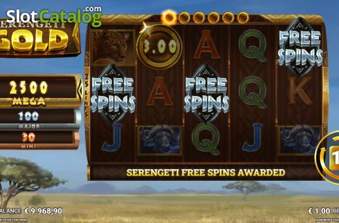 Скрин7. Serengeti Gold слот