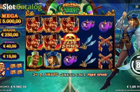 Скрин3. Adventures of Captain Blackjack слот
