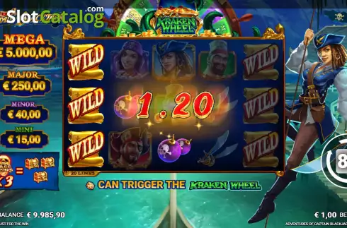 Скрин4. Adventures of Captain Blackjack слот